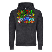 Vintage Black christmas truck Vintage Hoodie - SublimationCraftShop