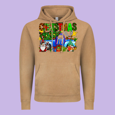Christmas Truck Vintage Hoodie Designed By Sublimationcraftshop