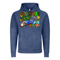 Vintage Denim christmas truck Vintage Hoodie - SublimationCraftShop
