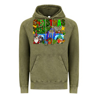 Vintage Olive christmas truck Vintage Hoodie - SublimationCraftShop