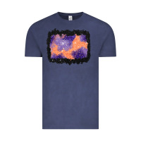Vintage Denim halloween spider web background Vintage Tee - BundleAndBundleShop