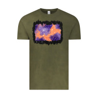 Vintage Olive halloween spider web background Vintage Tee - BundleAndBundleShop