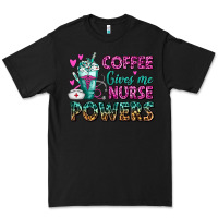 Black Coffee Gives Me Nurse Powers Premium Tee - FaDigitalArtStudio