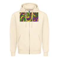 Sandshell Mardi gras colors with leopard Zipper Hoodie - RanaPortraitStore