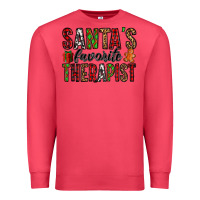 Cardinal santa's favorite therapist Premium Sweatshirt - Jasminsmagicworld