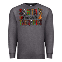 Charcoal Heather santa's favorite therapist Premium Sweatshirt - Jasminsmagicworld