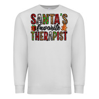 Dove Grey santa's favorite therapist Premium Sweatshirt - Jasminsmagicworld