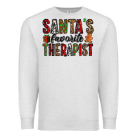 Oatmeal Heather santa's favorite therapist Premium Sweatshirt - Jasminsmagicworld
