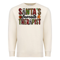 Sandshell santa's favorite therapist Premium Sweatshirt - Jasminsmagicworld