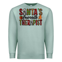 Seafoam santa's favorite therapist Premium Sweatshirt - Jasminsmagicworld
