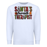White santa's favorite therapist Premium Sweatshirt - Jasminsmagicworld