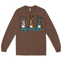 Chestnut Happy Easter Long Sleeve Tee - CowhideDigitalArt