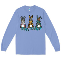 Colony Blue Happy Easter Long Sleeve Tee - CowhideDigitalArt