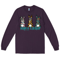 Plum Happy Easter Long Sleeve Tee - CowhideDigitalArt