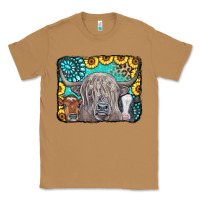 Toasted Coconut Cows Glitter Turquoise Leopard Sunflowers Classic Tee - CowCowDesign