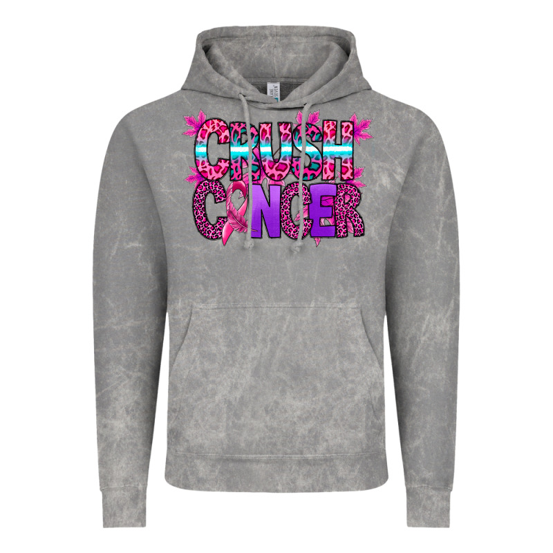 Crush Cancer Vintage Hoodie by SublimationCraftShop | Teevron