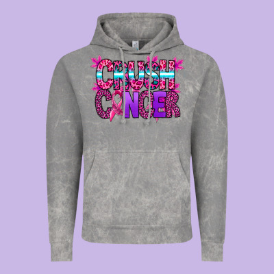 Crush Cancer Vintage Hoodie Designed By Sublimationcraftshop