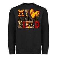Black my heart is on that field softball Heavyweight Sweatshirt - Jasminsmagicworld