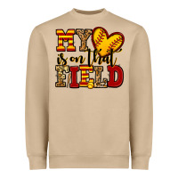 Mushroom my heart is on that field softball Heavyweight Sweatshirt - Jasminsmagicworld
