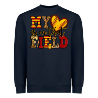 Navy my heart is on that field softball Heavyweight Sweatshirt - Jasminsmagicworld
