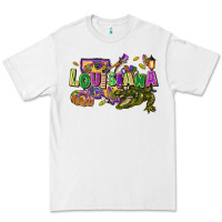 White louisiana mardi gras Premium Tee - FaDigitalArtStudio