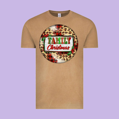 Family Christmas Vintage Tee Designed By Fadigitalartstudio
