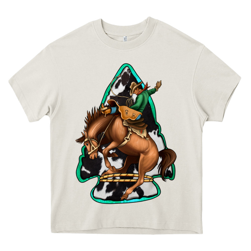Bucking Bronco Arrowhead Heavy Core Tee by Jasminsmagicworld | Teevron