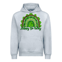 Heather Grey st. patrick's day happy go lucky Urban Hoodie - RanaPortraitStore