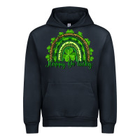 Navy st. patrick's day happy go lucky Urban Hoodie - RanaPortraitStore