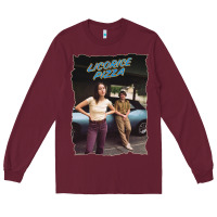 Burgundy licoric new pizza Long Sleeve Tee - linhVisuals