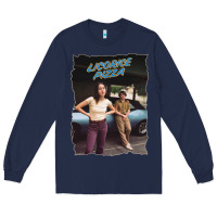 Navy licoric new pizza Long Sleeve Tee - linhVisuals