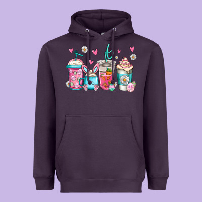Easter Coffee Heavyweight Hoodie Designed By Jasminsmagicworld