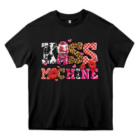 Black kiss machine with lips olivia Heavy Core Tee - OliviaCreatesArt