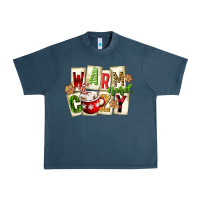 Midnight Navy warm and cozy hot cocoa Urban Heavy Tee - FaDigitalArtStudio
