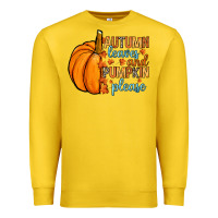 Lemon Autumn leaves and pumpkin please Premium Sweatshirt - RanaPortraitStore