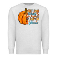 Oatmeal Heather Autumn leaves and pumpkin please Premium Sweatshirt - RanaPortraitStore
