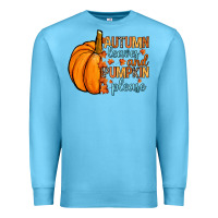 Ocean Blue Autumn leaves and pumpkin please Premium Sweatshirt - RanaPortraitStore