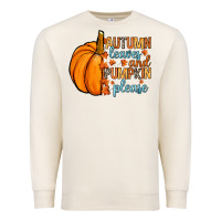Sandshell Autumn leaves and pumpkin please Premium Sweatshirt - RanaPortraitStore