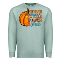 Seafoam Autumn leaves and pumpkin please Premium Sweatshirt - RanaPortraitStore
