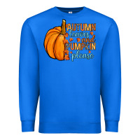 True Royal Autumn leaves and pumpkin please Premium Sweatshirt - RanaPortraitStore