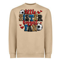 Mushroom little sister biggest fan soccer Heavyweight Sweatshirt - Jasminsmagicworld