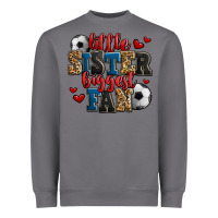 Storm little sister biggest fan soccer Heavyweight Sweatshirt - Jasminsmagicworld