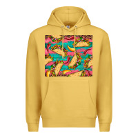 Antique Gold mexican taco paper glitter leopard wooden Premium Hoodie - Artiststas