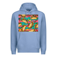 Colony Blue mexican taco paper glitter leopard wooden Premium Hoodie - Artiststas