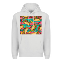 Dove Grey mexican taco paper glitter leopard wooden Premium Hoodie - Artiststas