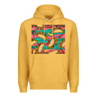 Mustard mexican taco paper glitter leopard wooden Premium Hoodie - Artiststas