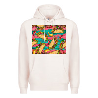 Pale Pink mexican taco paper glitter leopard wooden Premium Hoodie - Artiststas