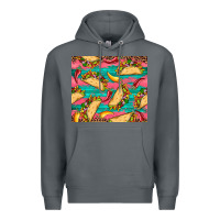 Rock mexican taco paper glitter leopard wooden Premium Hoodie - Artiststas