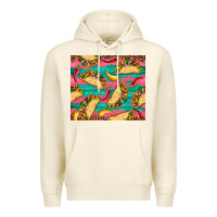 Sandshell mexican taco paper glitter leopard wooden Premium Hoodie - Artiststas