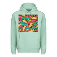Seafoam mexican taco paper glitter leopard wooden Premium Hoodie - Artiststas